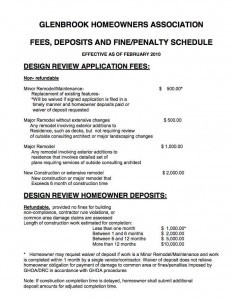 Fees, Fines, Deposits and Penalties